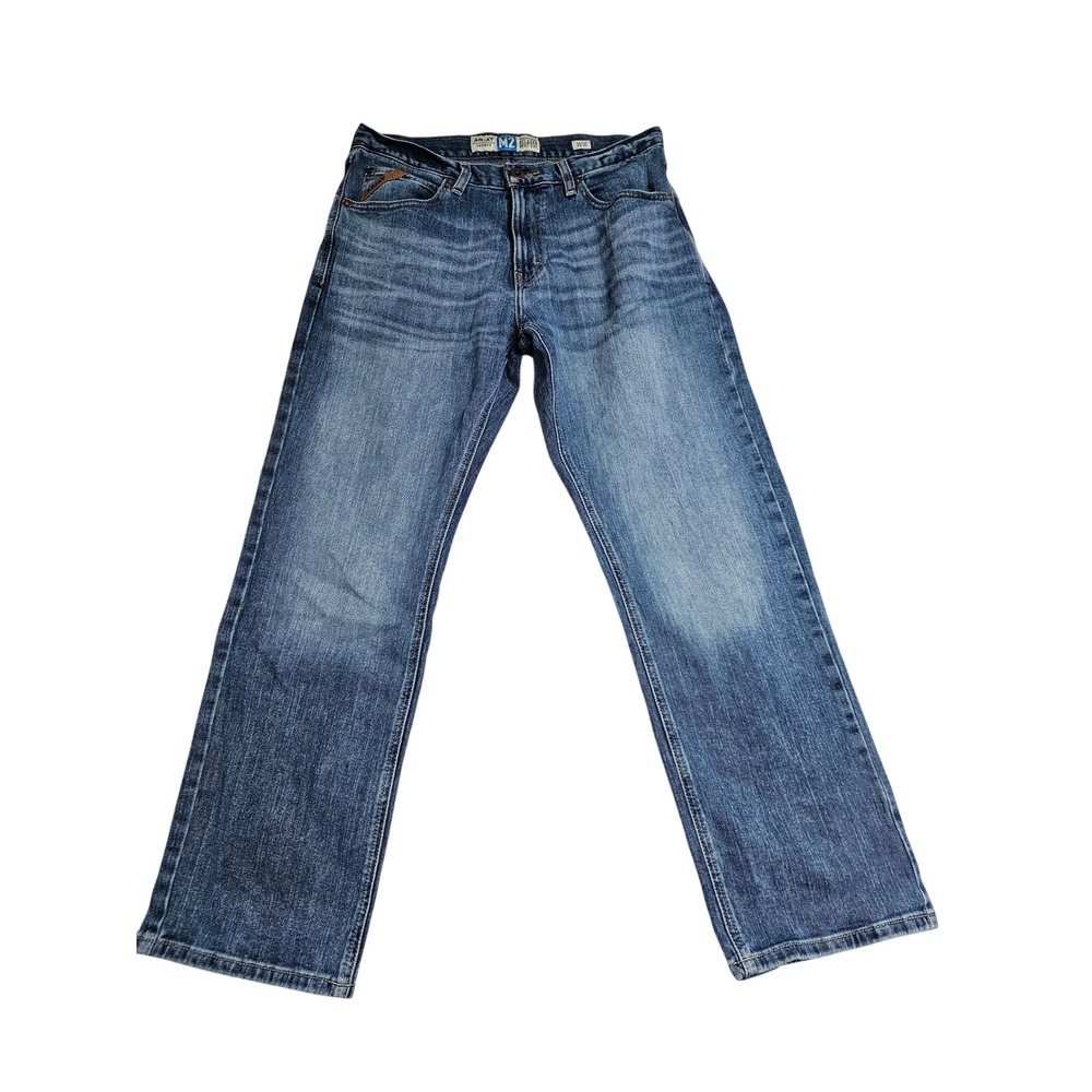 Ariat M2 Traditional Relaxed Boot Cut Jeans Mens 33x30 Blue Denim Medium Wash